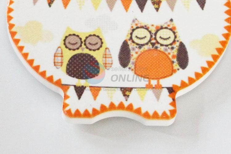 Newest cheap owl shaped fridge magnet 