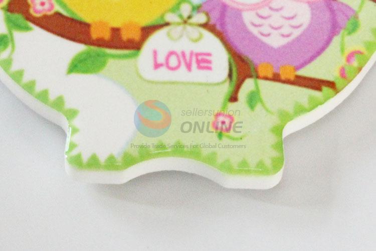 Cute design owl shaped fridge magnet 