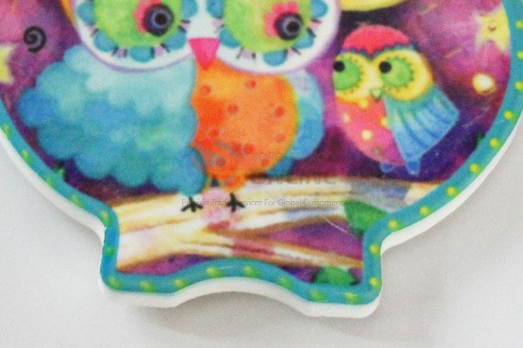 Super quality owl shaped fridge magnet 