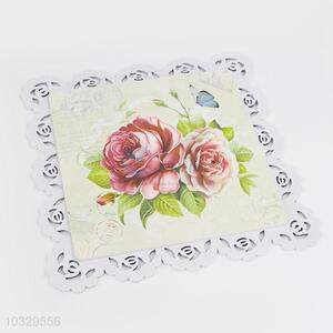 Wholesale Price Flowers Printed Pattern Coffee Cup Table Mat