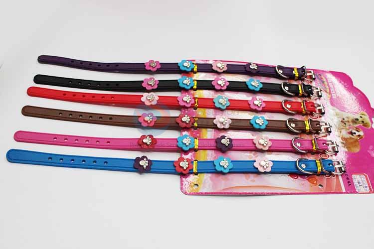 Flower Pattern Pet Collar for Dogs