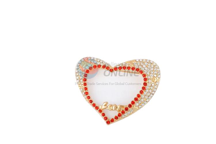 Factory wholesale popular heart shaped brooch