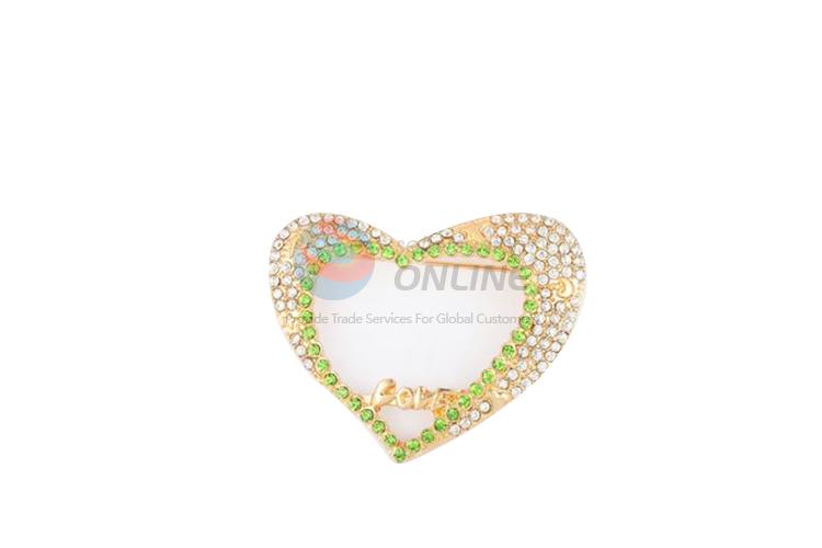 Factory wholesale popular heart shaped brooch