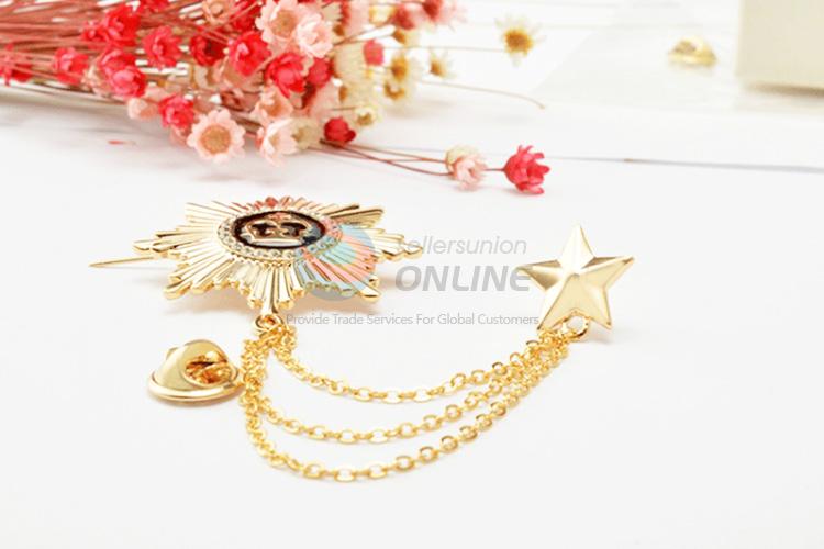 Wholesale custom low price star brooch