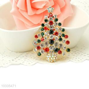 Factory promotional customized Christmas tree brooch