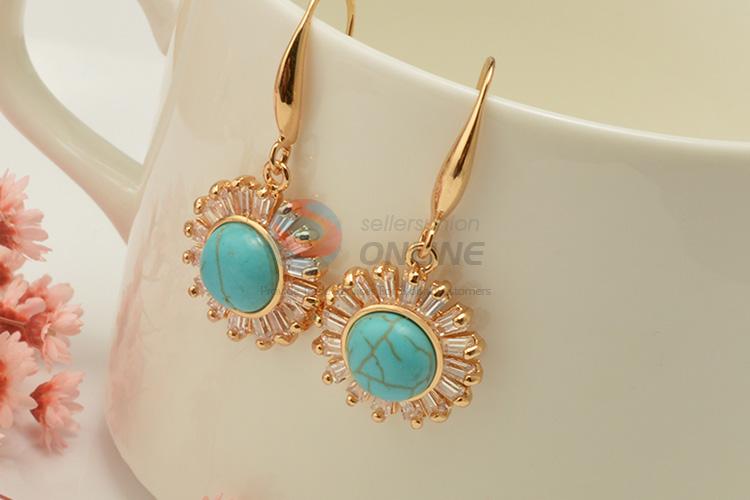 Classic popular design turquoise earrings