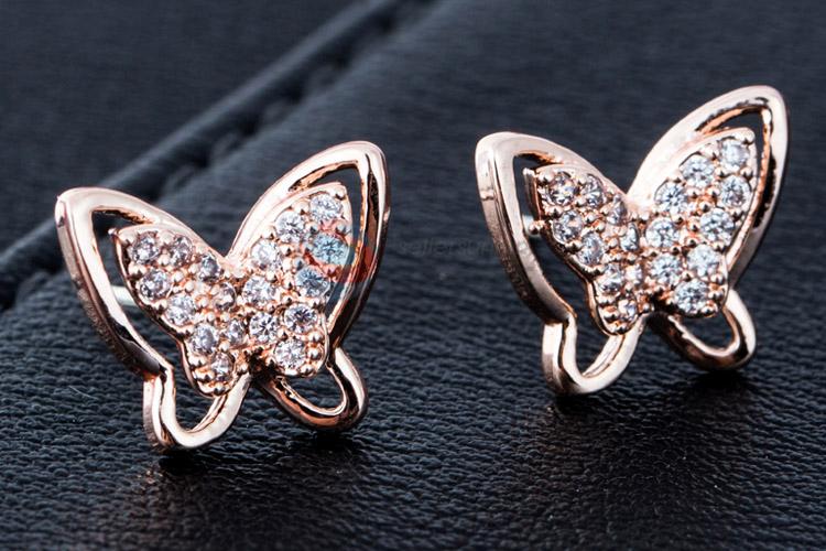 Lovely design custom butterfly s925 earrings