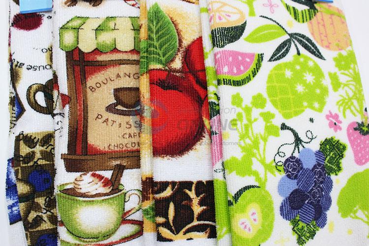 White Background Printing Tea Towel