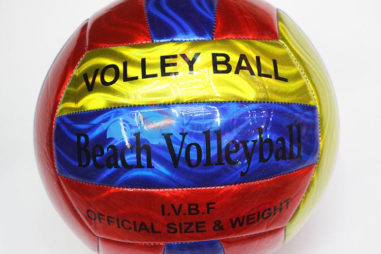 Laser Color High Quality PVC Split Leather Beach Vollyball