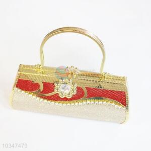 Clasp Metallic Clutch Bag Metal Evening Handbag