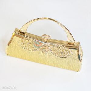 Golden Color Purse Evening Bag Clutch Handbag