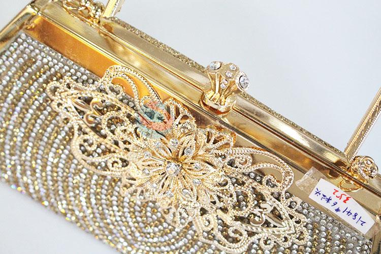 Chic style clutch purse crystal handbag for female