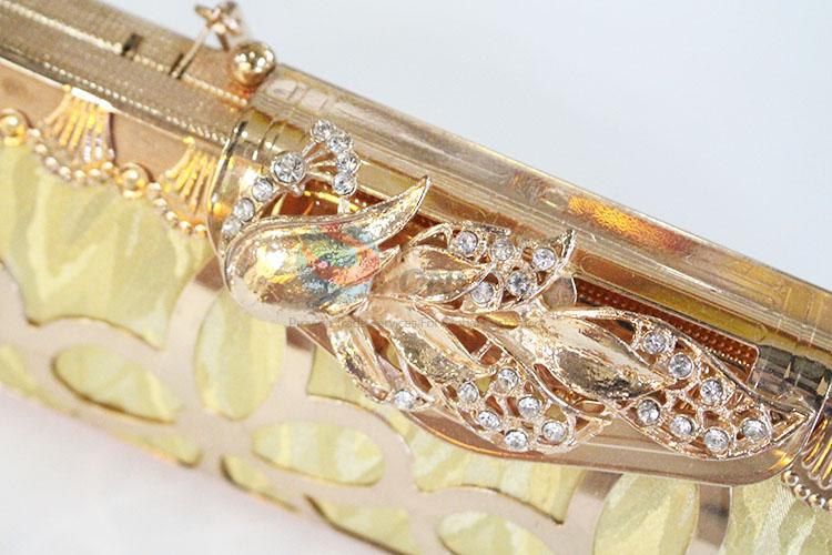 New design crystal long clutch evening bag