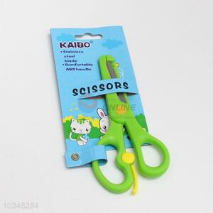 Customized green safety scissors