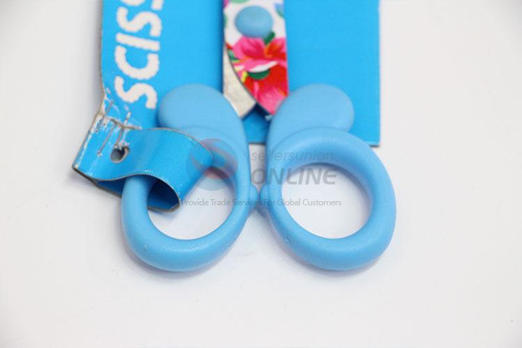 Popular flower pattern blue children scissors