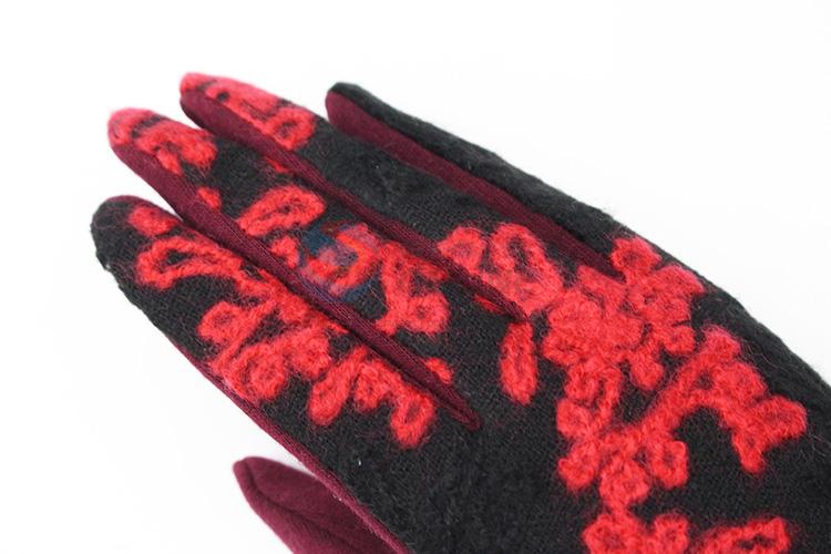 Customized cheap newest women winter warm gloves