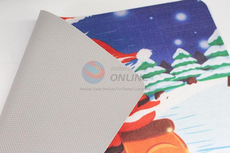 Custom Design Snow Man Printed Bath Mat