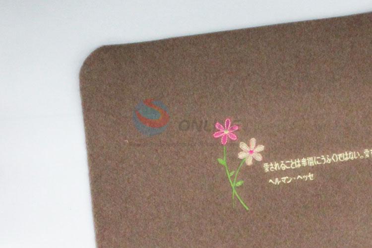 Wholesale Custom Cheap Flower Printed Door Mat