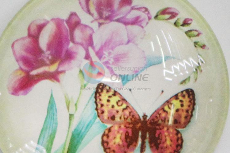 Wholesale Cheap Flower Butterfly Printed Fridge Magnet