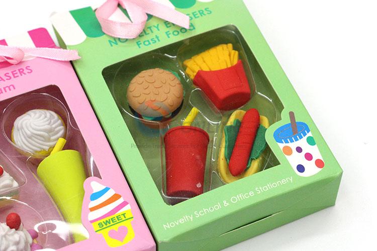 Great Novelty Dessert Cartoon Rubber/Eraser for Student