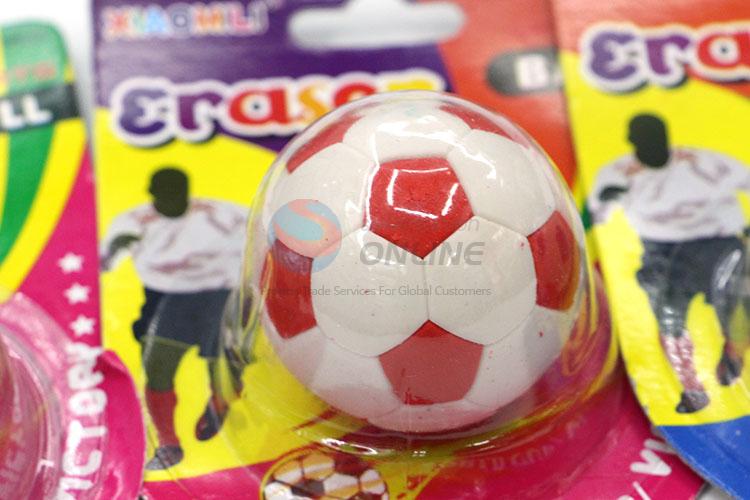 Promotional Football Design Cartoon Rubber/Eraser for Student