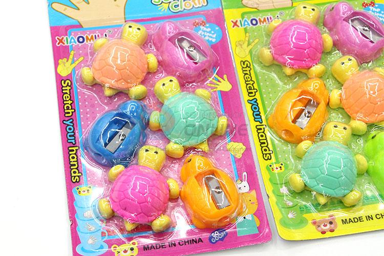 Lovely Sea Turtle Cartoon Rubber/Eraser with Pencil Sharpener for Student