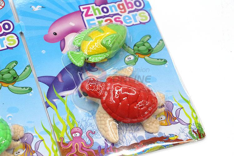 Nice Turtle and Fish Cartoon Rubber/Eraser for Student