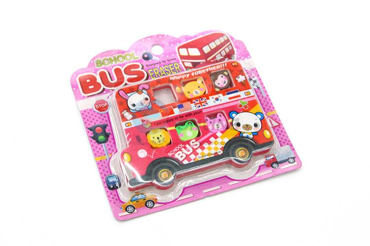 Nice School Bus Cartoon Rubber/Eraser for Student