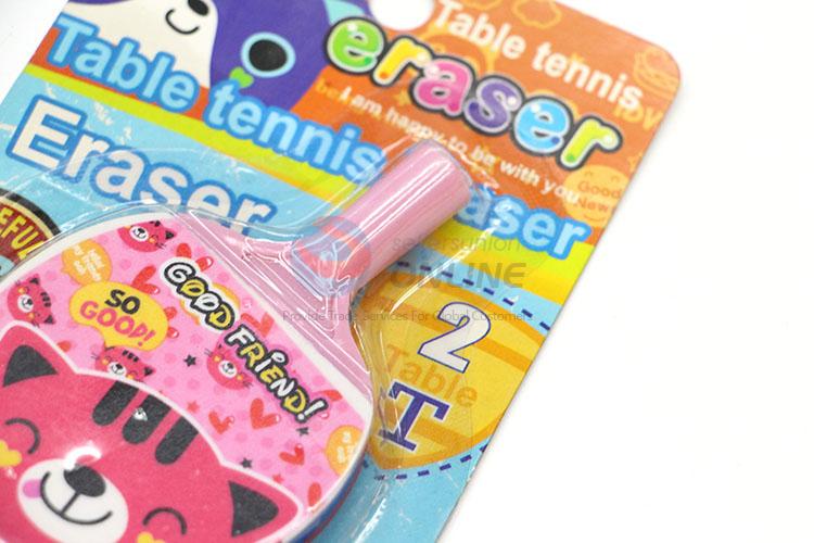 Great Table Tennis Bat Design Cartoon Rubber/Eraser for Student