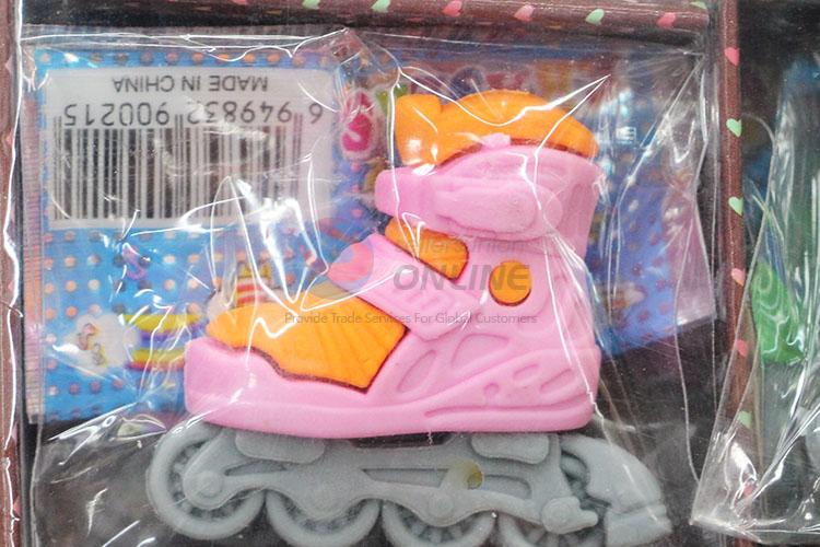 Hot Sale Roller Skate Design Cartoon Rubber/Eraser for Student