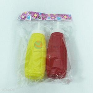 Popular low price plastic oil bottle 2pcs