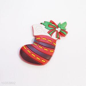 Christmas Stocking Shaped Fridge Magnet Refrigerator Magnetic Sticker with Low Price