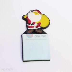 Cheap Price Eco-friendly Santa Claus Shaped Fridge Magnet with Memo Pad