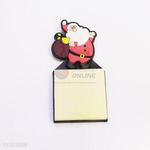 Pretty Cute Eco-friendly Santa Claus Shaped Fridge Magnet with Memo Pad