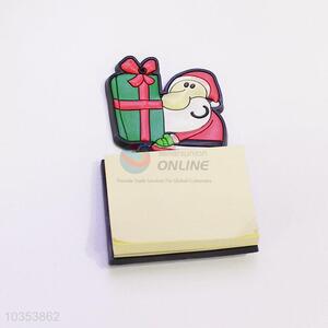 Promotional Gift Eco-friendly Santa Claus Shaped Fridge Magnet with Memo Pad