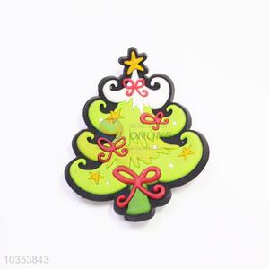 Cheap Price Non-toxic Soft Rubber Fridge Magnet in Christmas Tree Shape