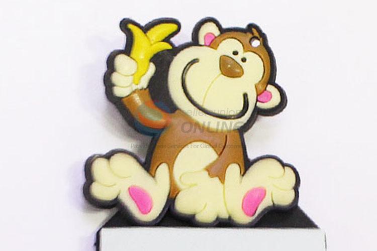 Popular Pretty Eco-friendly Monkey Shaped Fridge Magnet with Memo Pad