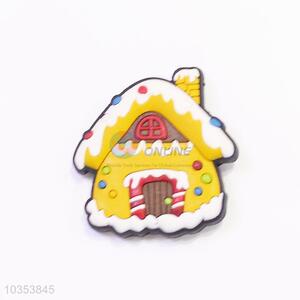 Popular Pretty Non-toxic Soft Rubber Fridge Magnet in House Shape