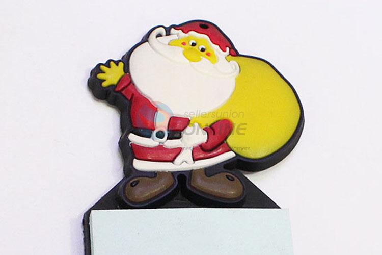 Cheap Price Eco-friendly Santa Claus Shaped Fridge Magnet with Memo Pad