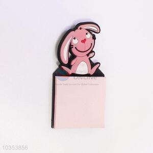 High Quality Eco-friendly Rabbit Shaped Fridge Magnet with Memo Pad