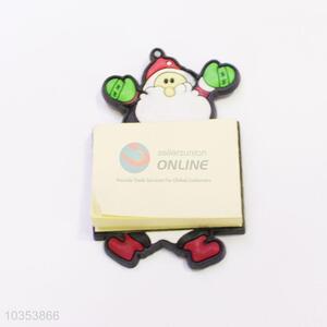 Popular Promotion Eco-friendly Santa Claus Shaped Fridge Magnet with Memo Pad