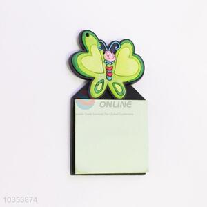 Factory Direct Sticky Memo Pad Butterfly Fridge Magnets with Notepad