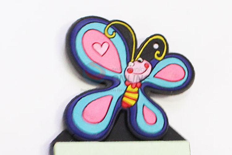 Promotional Gift Sticky Memo Pad Butterfly Fridge Magnets with Notepad