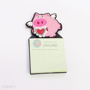 Best Selling Sticky Memo Pad Pig Fridge Magnets with Notepad