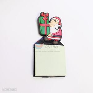 New Arrival Eco-friendly Santa Claus Shaped Fridge Magnet with Memo Pad