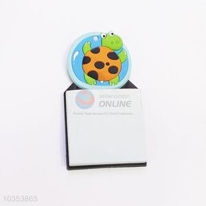 China Factory Eco-friendly Tortue Shaped Fridge Magnet with Memo Pad