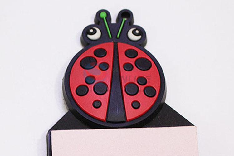 Hot Sale Sticky Memo Pad Ladybird Fridge Magnets with Notepad