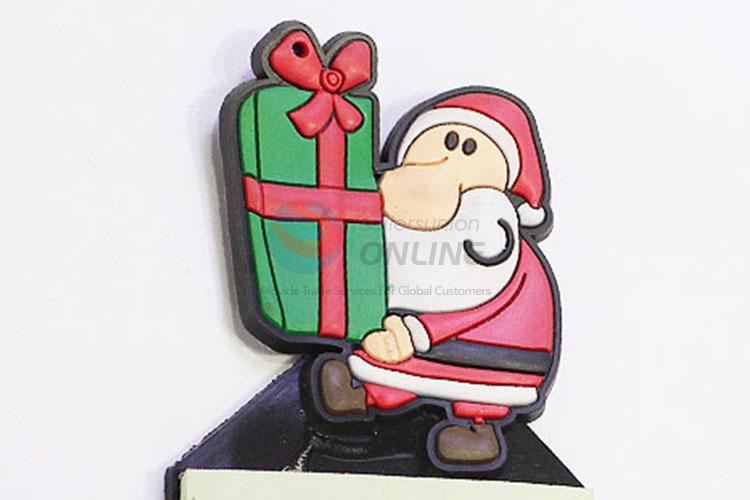 New Arrival Eco-friendly Santa Claus Shaped Fridge Magnet with Memo Pad