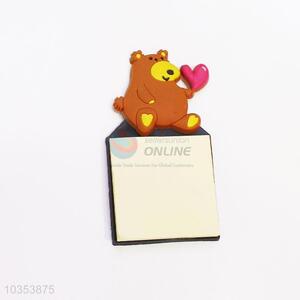 Popular Kawaii Sticky Memo Pad Bear Fridge Magnets with Notepad