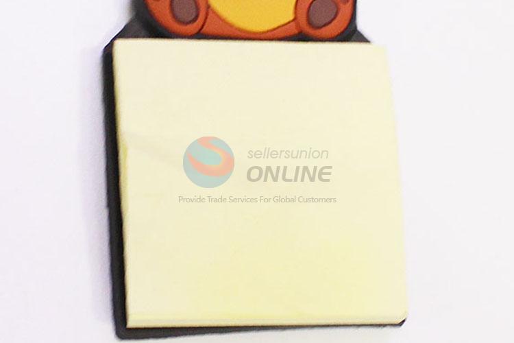 Wholesale Cheap Eco-friendly Bear Shaped Fridge Magnet with Memo Pad